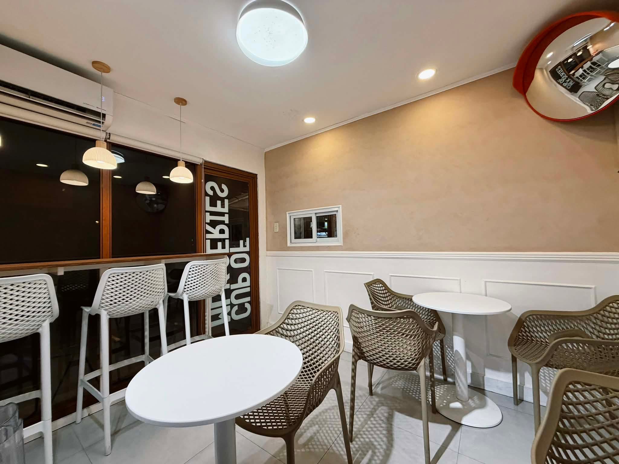 Interior seating area inside Cup Of Mlk Series